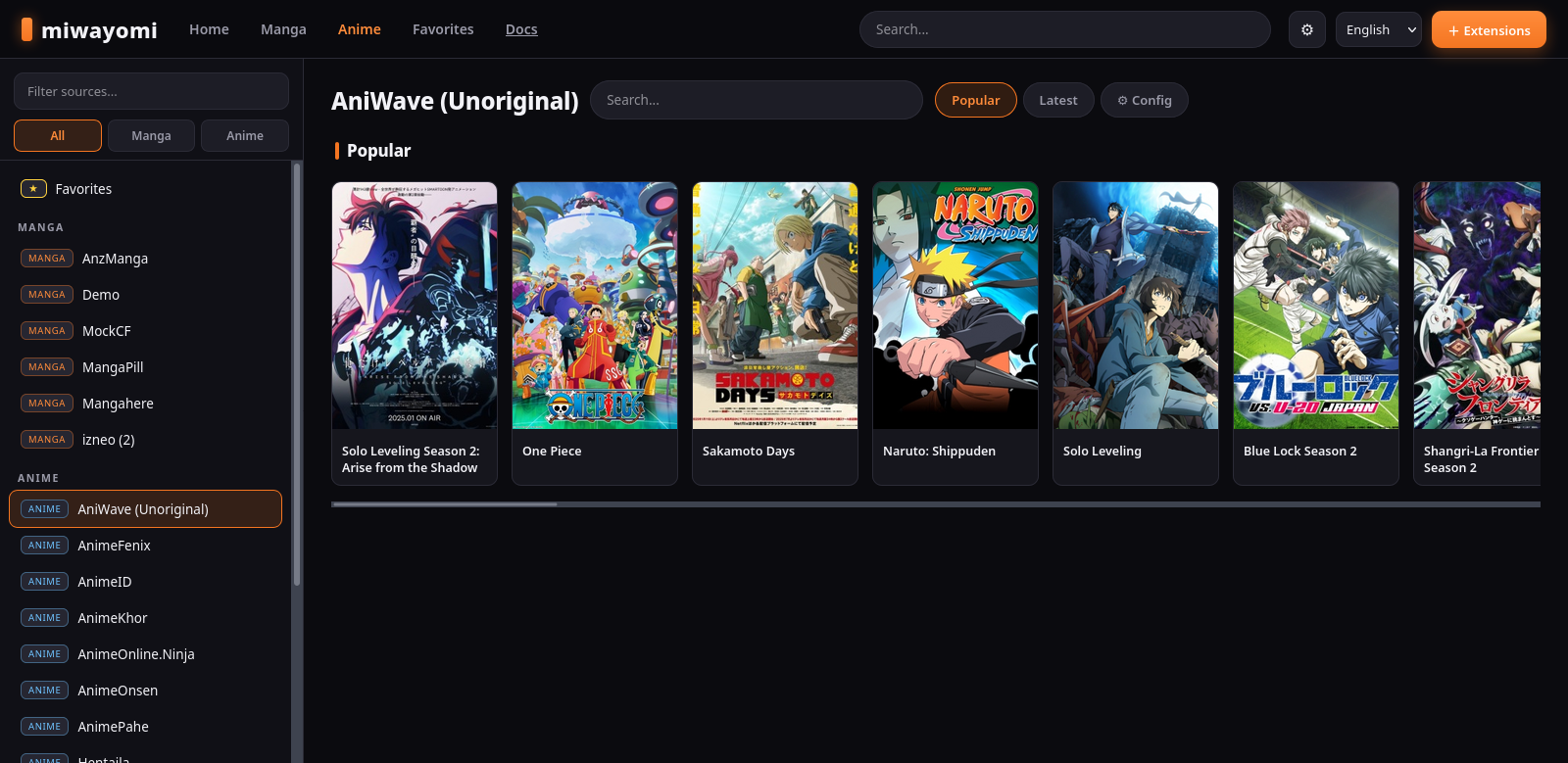 miwayomi screenshot