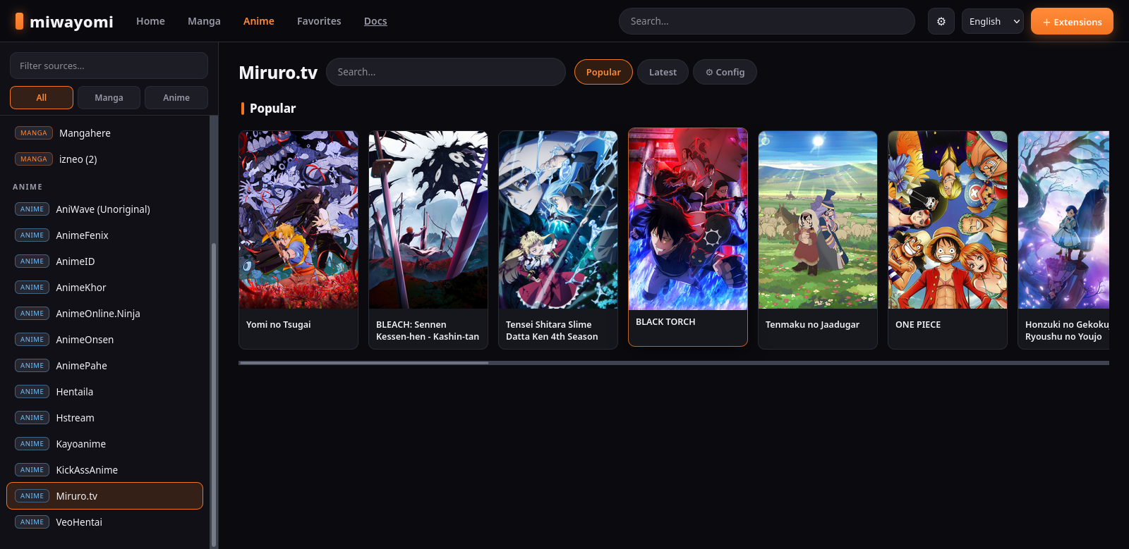 miwayomi screenshot
