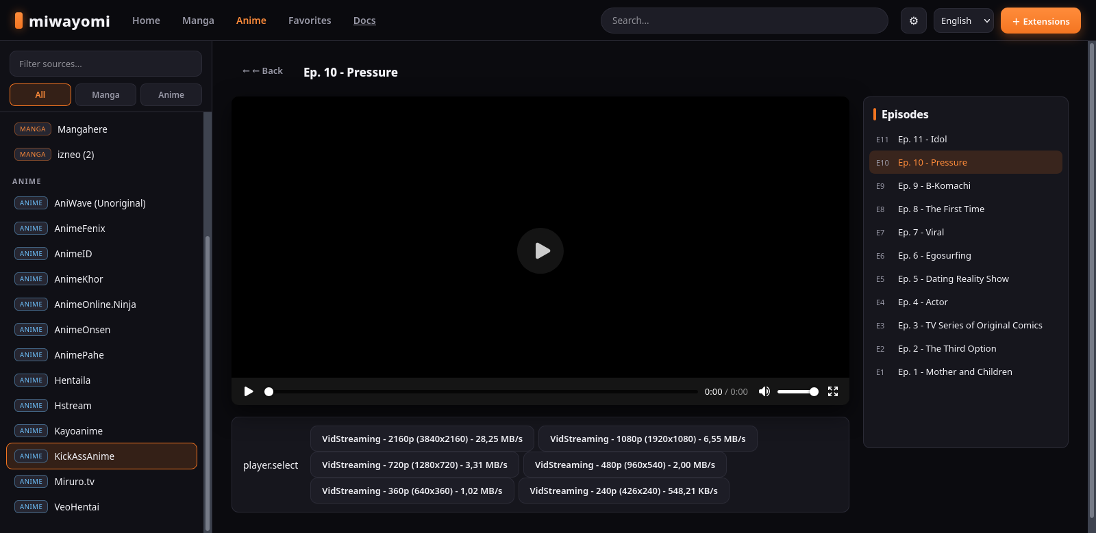 miwayomi screenshot